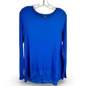 The Limited Blue Long Sleeve Blouse Small Lightweight Casual Top